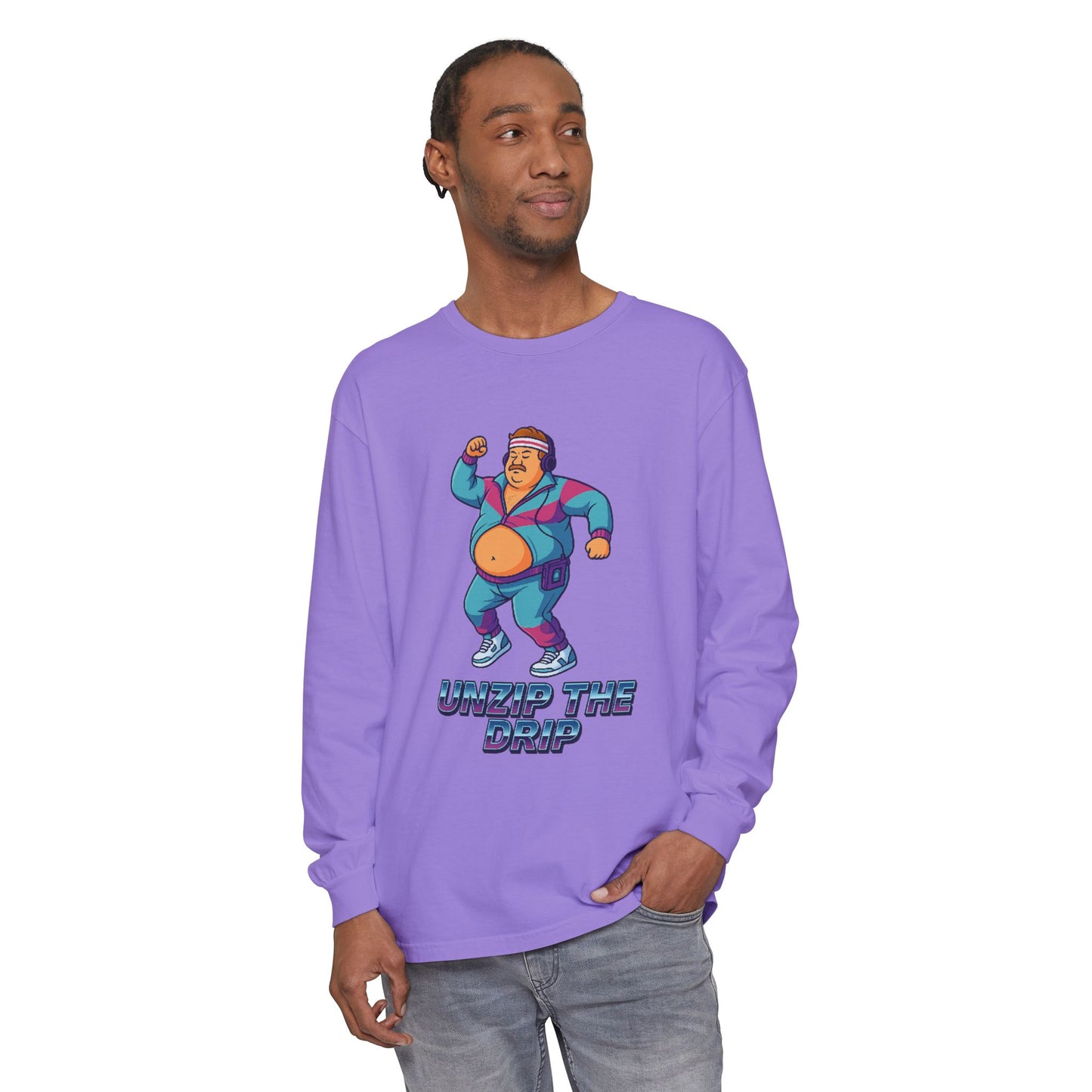 Big Belly Boys Unzip the Drip Long Sleeve Tee
