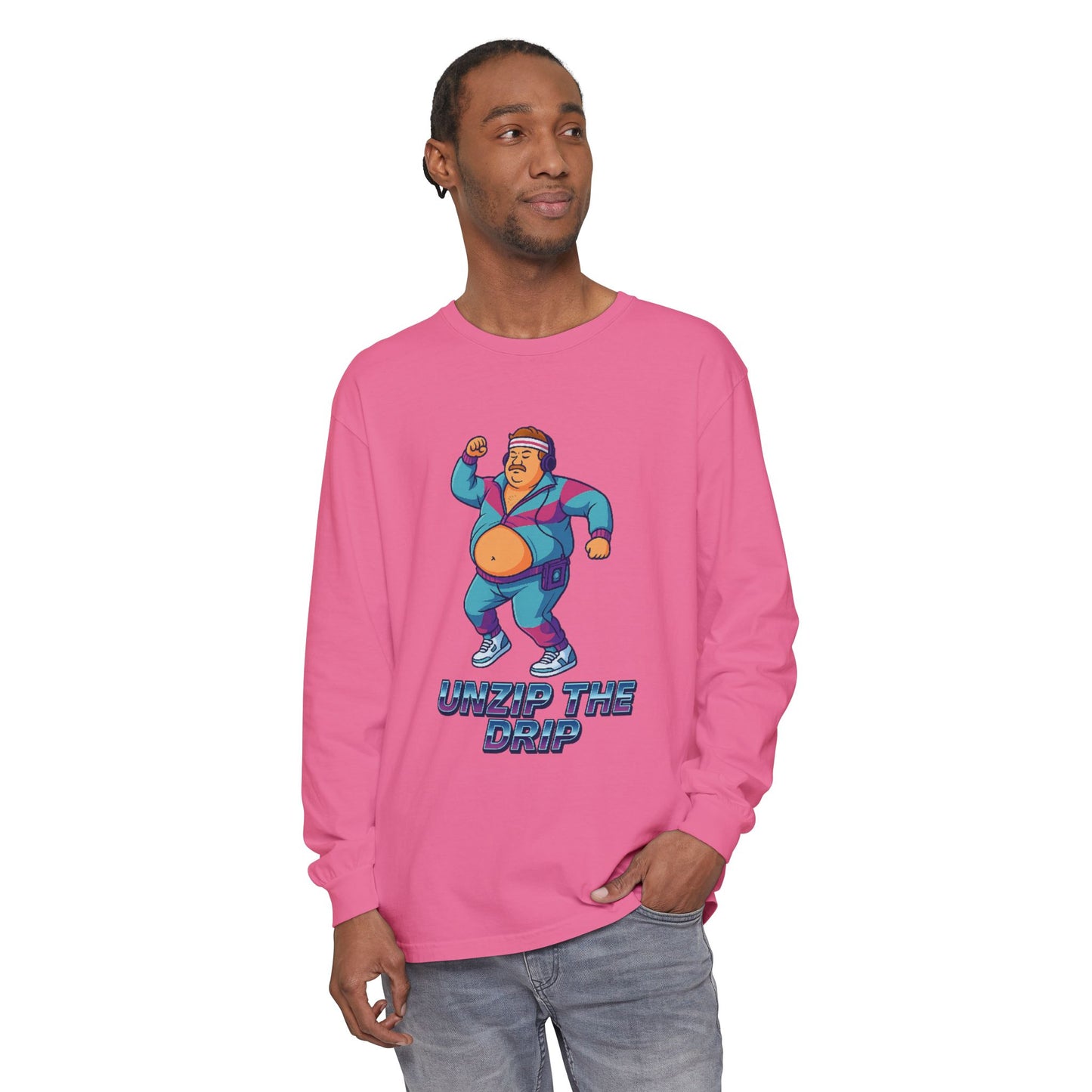 Big Belly Boys Unzip the Drip Long Sleeve Tee