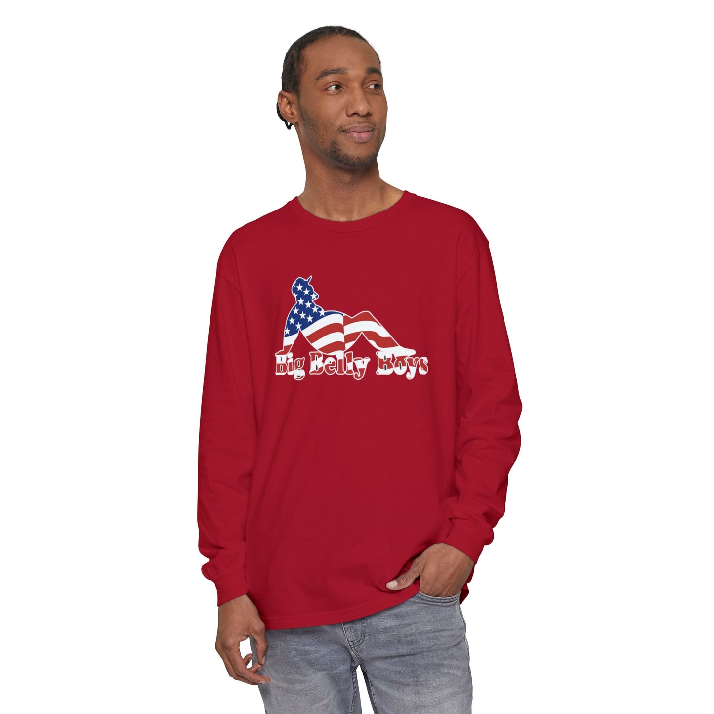 Big Belly Boys USA Long Sleeve Tee