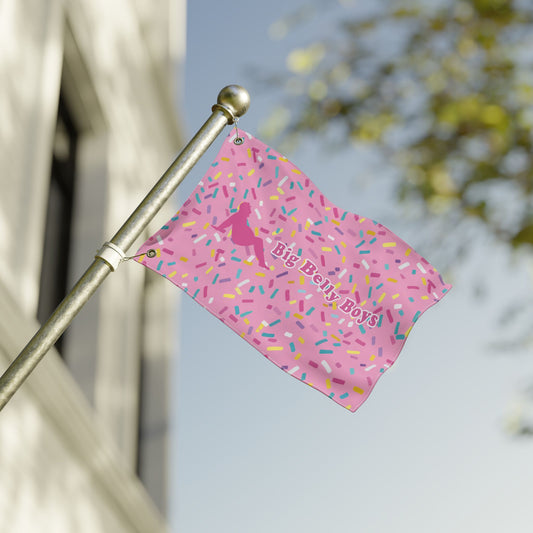 Doughnut Sprinkles Double Sided Flag