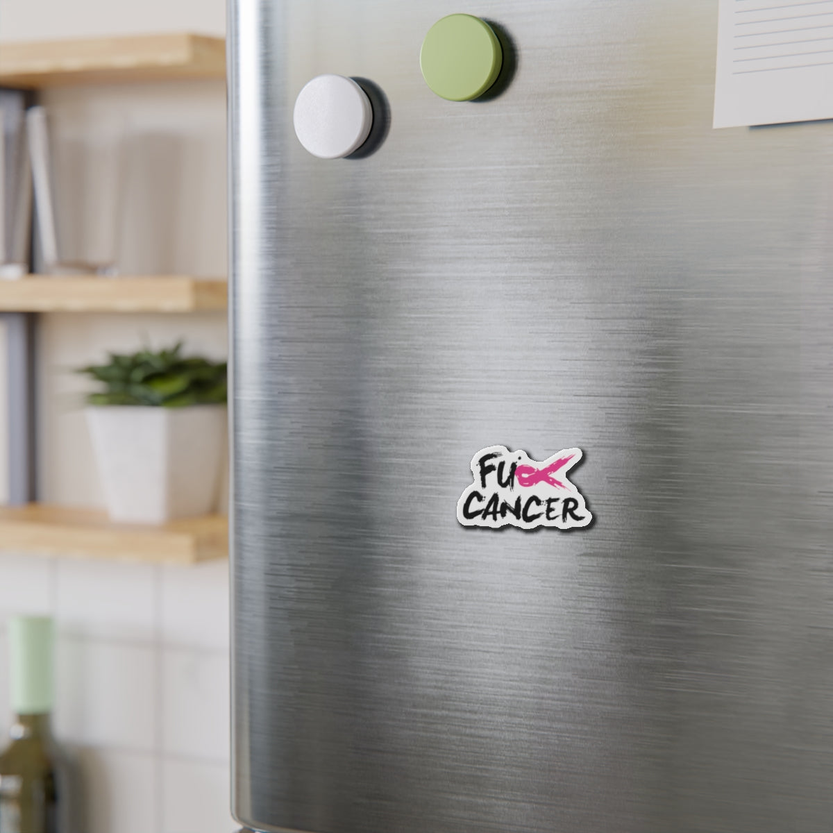 FCK CANCER Die-Cut Magnet