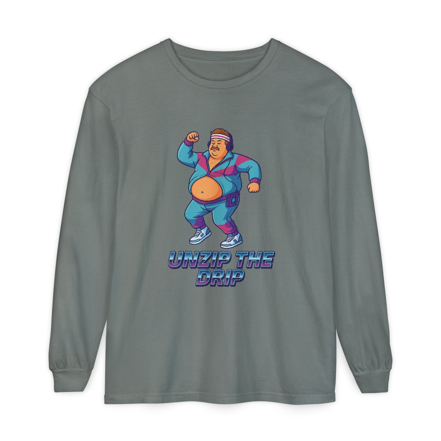 Big Belly Boys Unzip the Drip Long Sleeve Tee