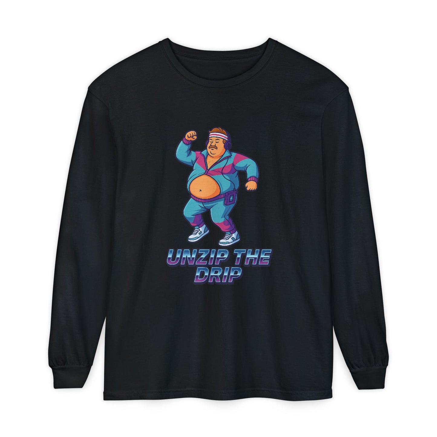 Big Belly Boys Unzip the Drip Long Sleeve Tee