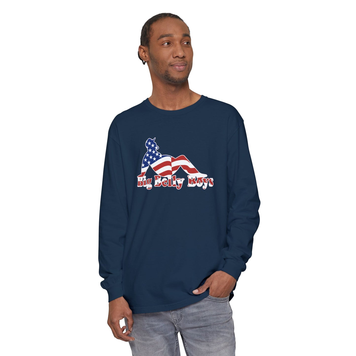 Big Belly Boys USA Long Sleeve Tee