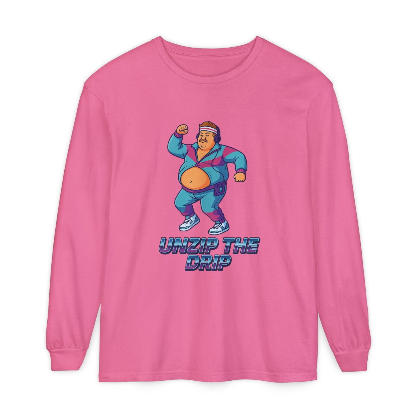 Big Belly Boys Unzip the Drip Long Sleeve Tee