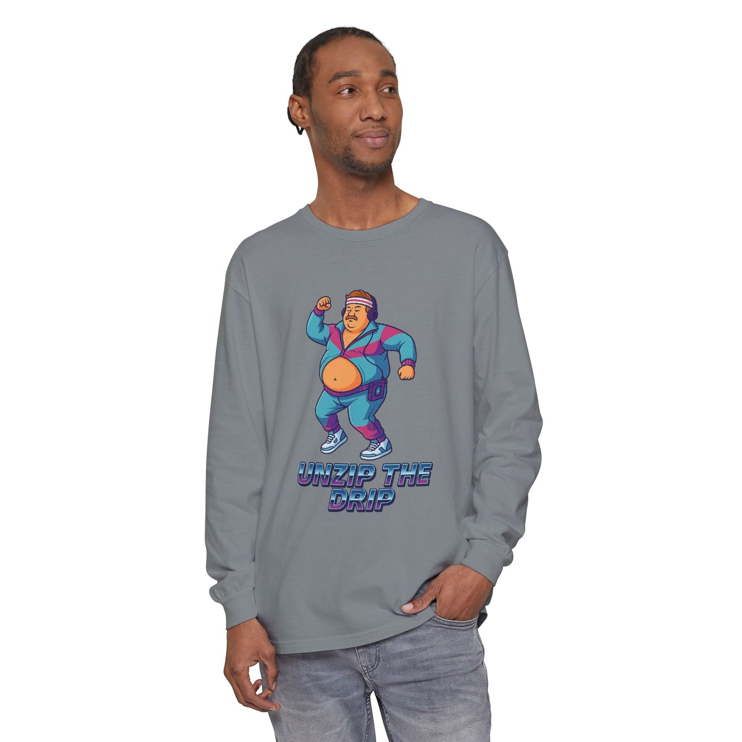 Big Belly Boys Unzip the Drip Long Sleeve Tee