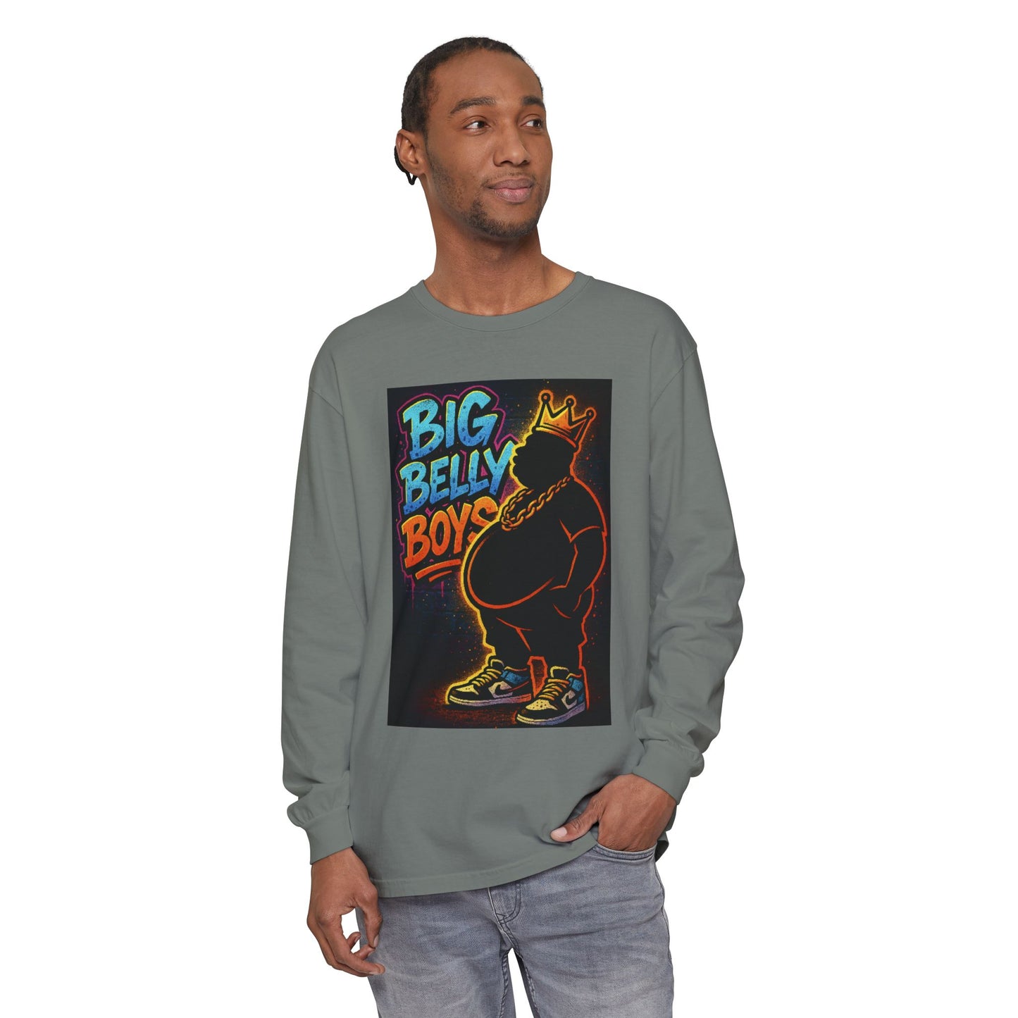Big Belly Boys Crown Long Sleeve Tee
