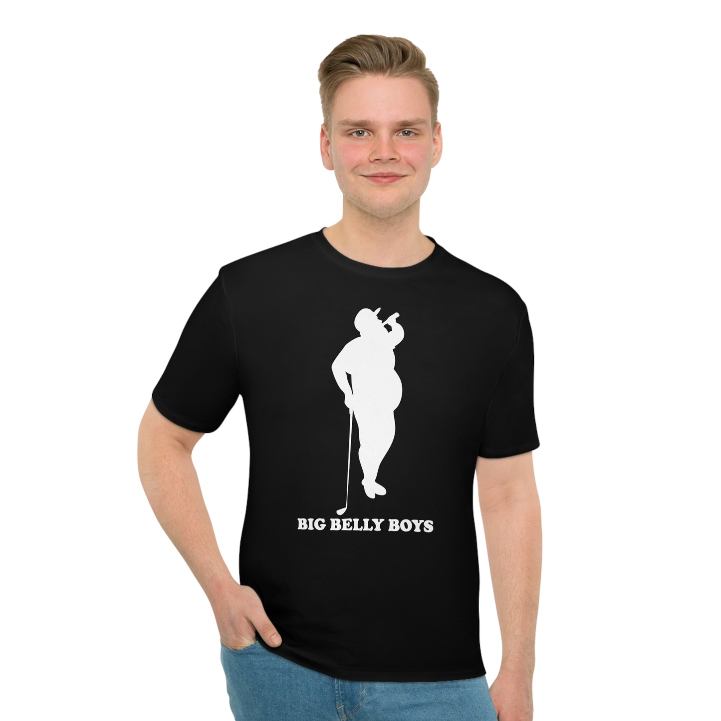 Big Belly Boys Golf Men's Loose Tee - Black