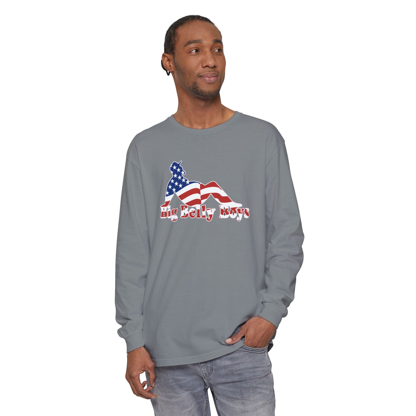 Big Belly Boys USA Long Sleeve Tee