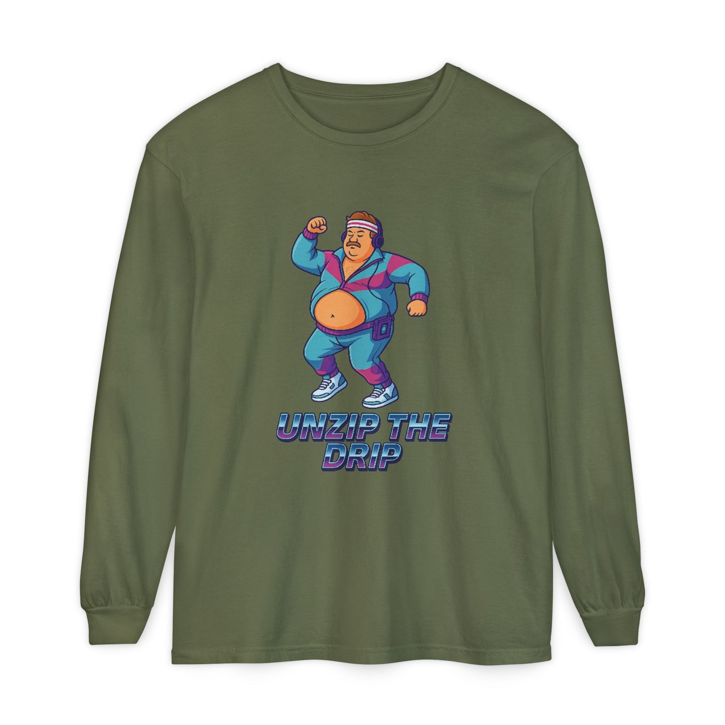 Big Belly Boys Unzip the Drip Long Sleeve Tee