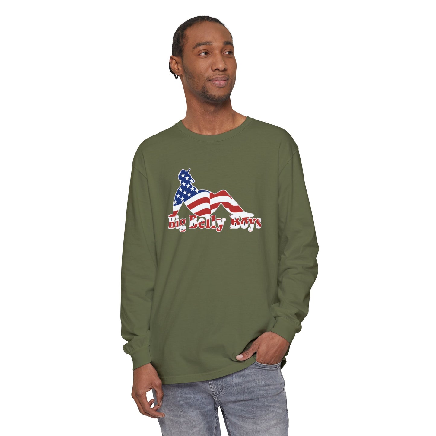 Big Belly Boys USA Long Sleeve Tee