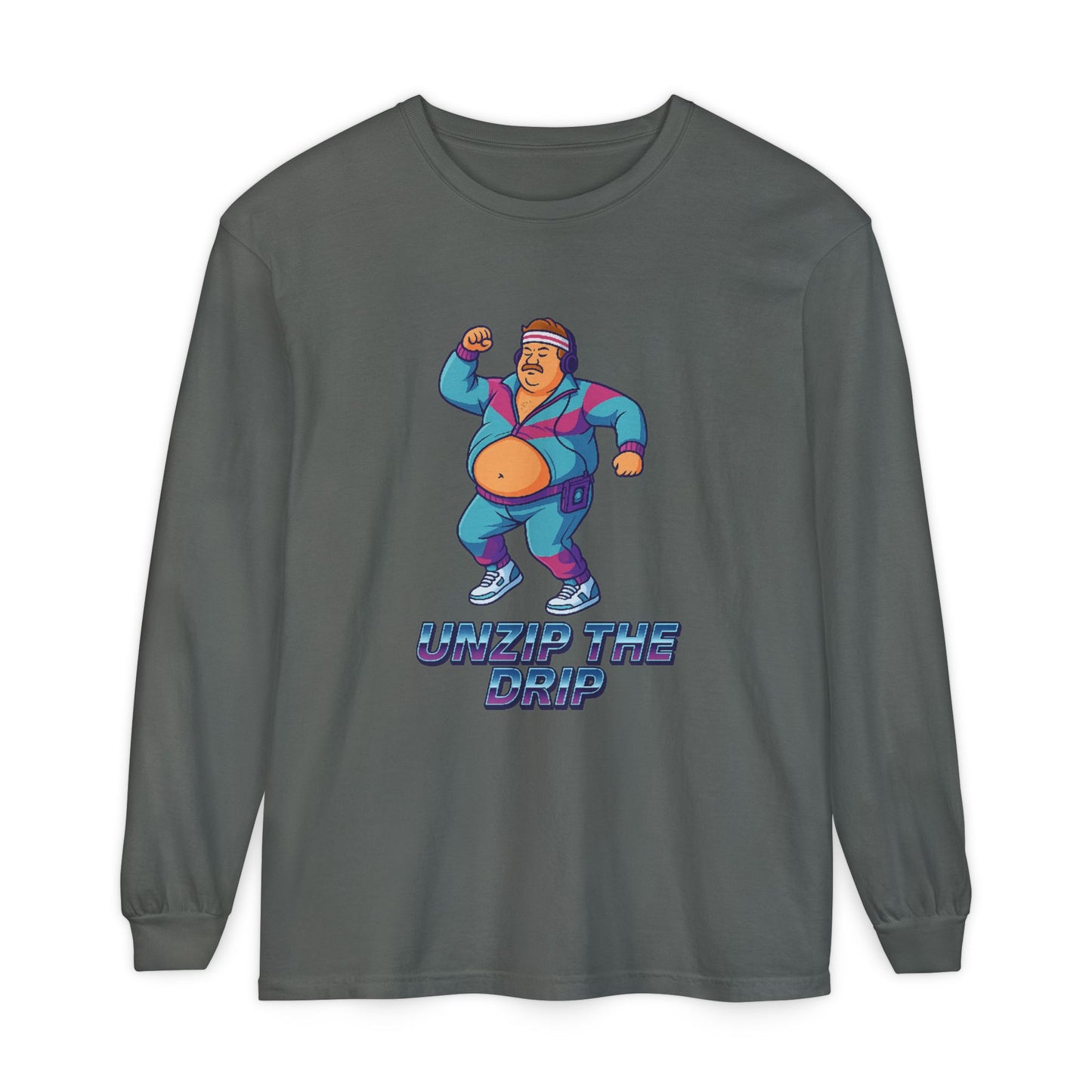 Big Belly Boys Unzip the Drip Long Sleeve Tee