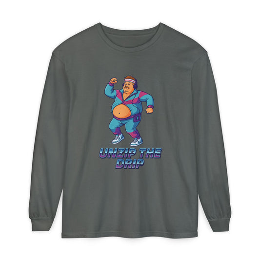 Big Belly Boys Unzip the Drip Long Sleeve Tee