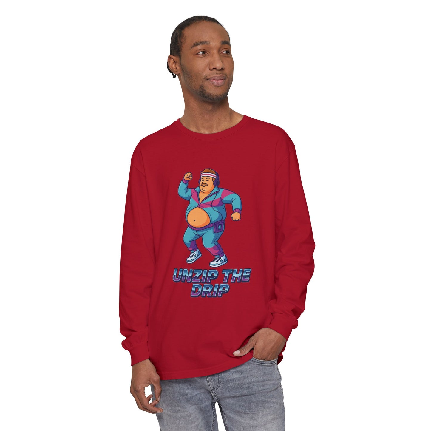 Big Belly Boys Unzip the Drip Long Sleeve Tee