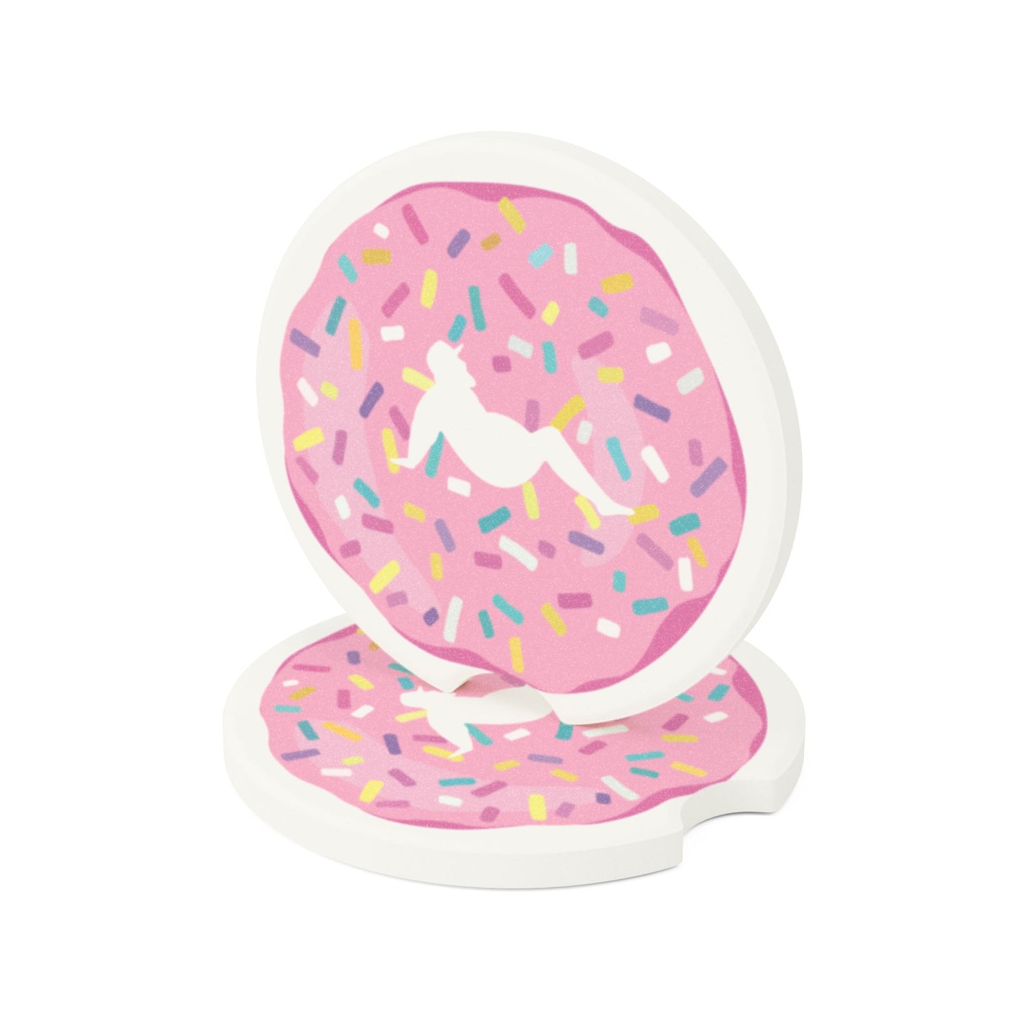 Doughnut Sprinkles Soapstone Car Coaster