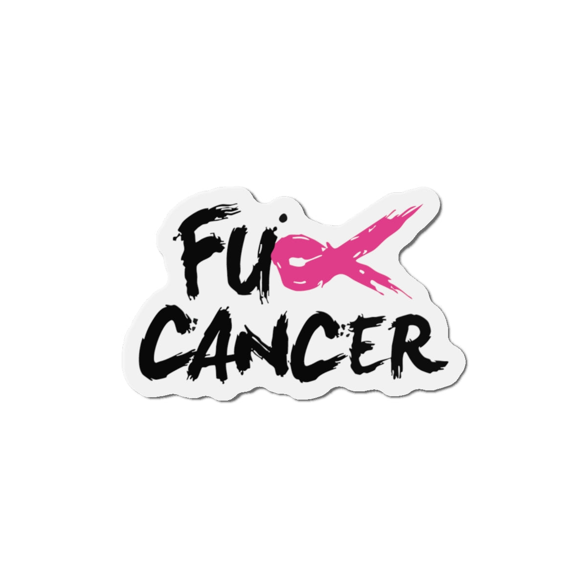 FCK CANCER Die-Cut Magnet