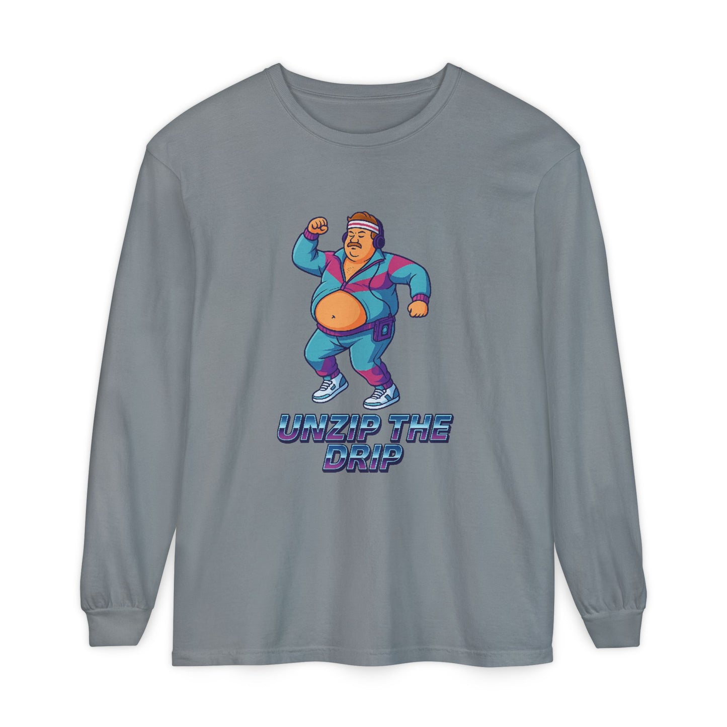 Big Belly Boys Unzip the Drip Long Sleeve Tee