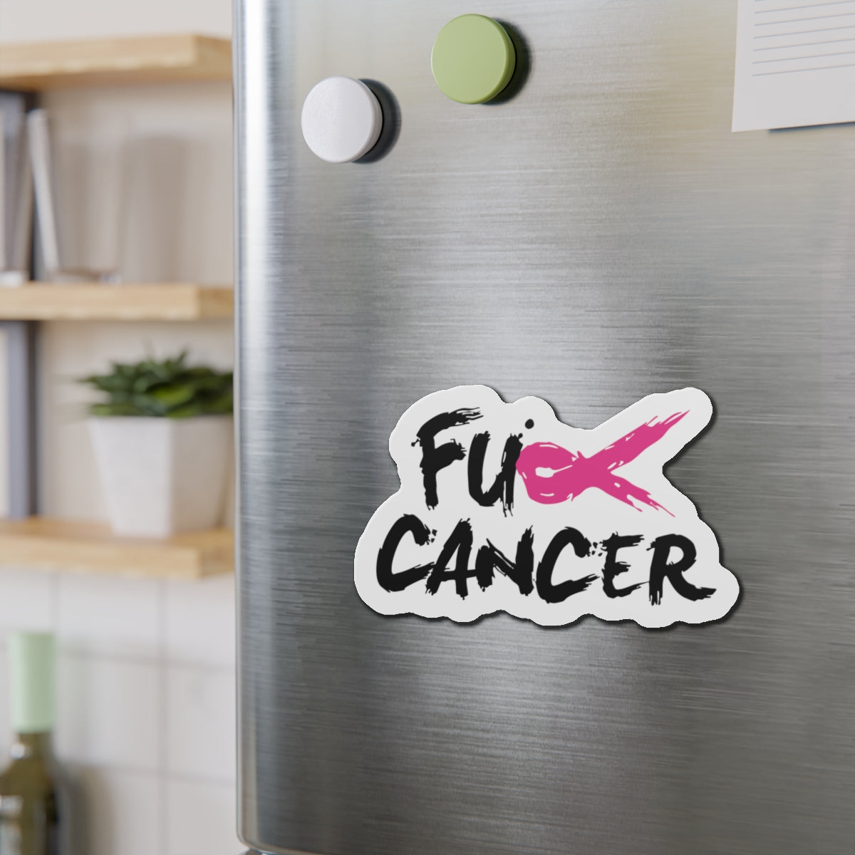 FCK CANCER Die-Cut Magnet