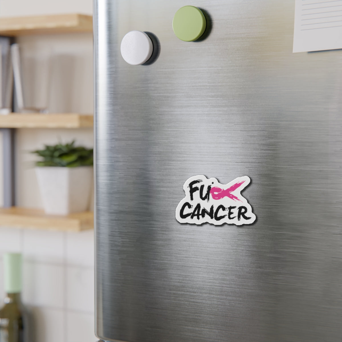 FCK CANCER Die-Cut Magnet