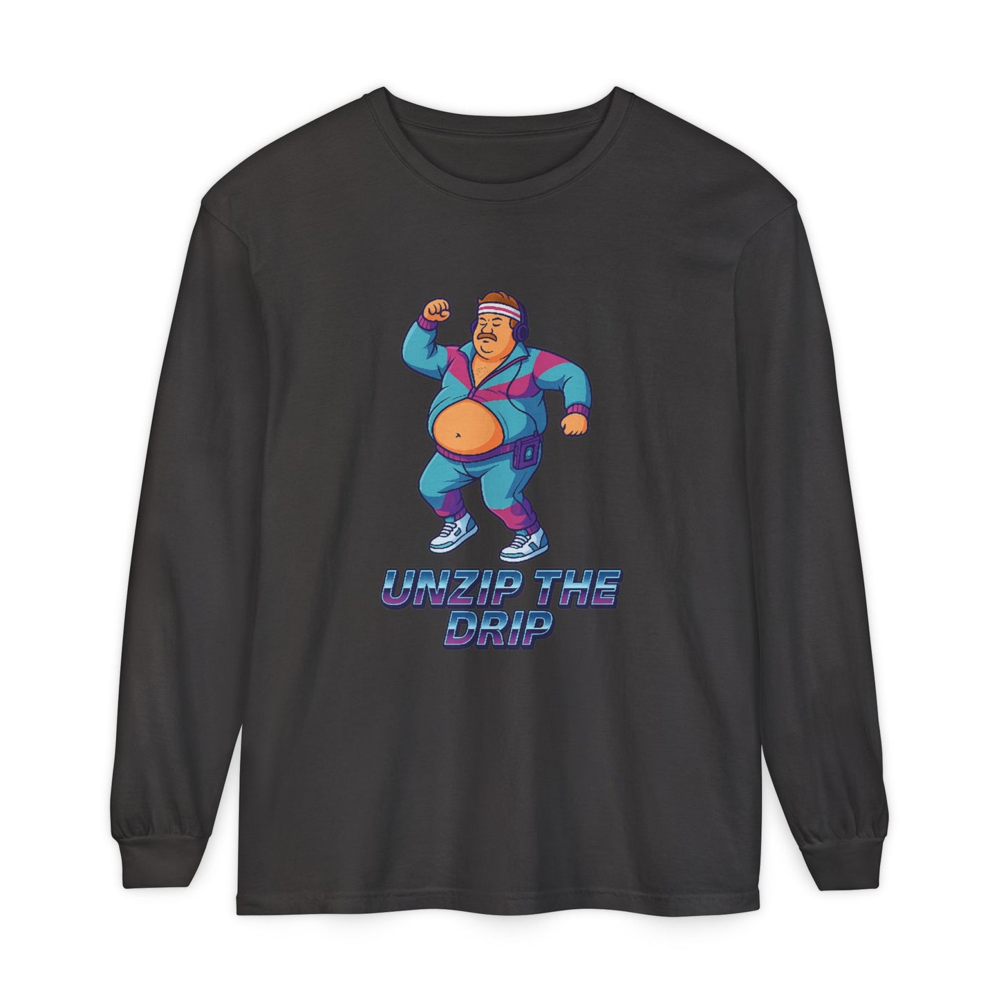 Big Belly Boys Unzip the Drip Long Sleeve Tee