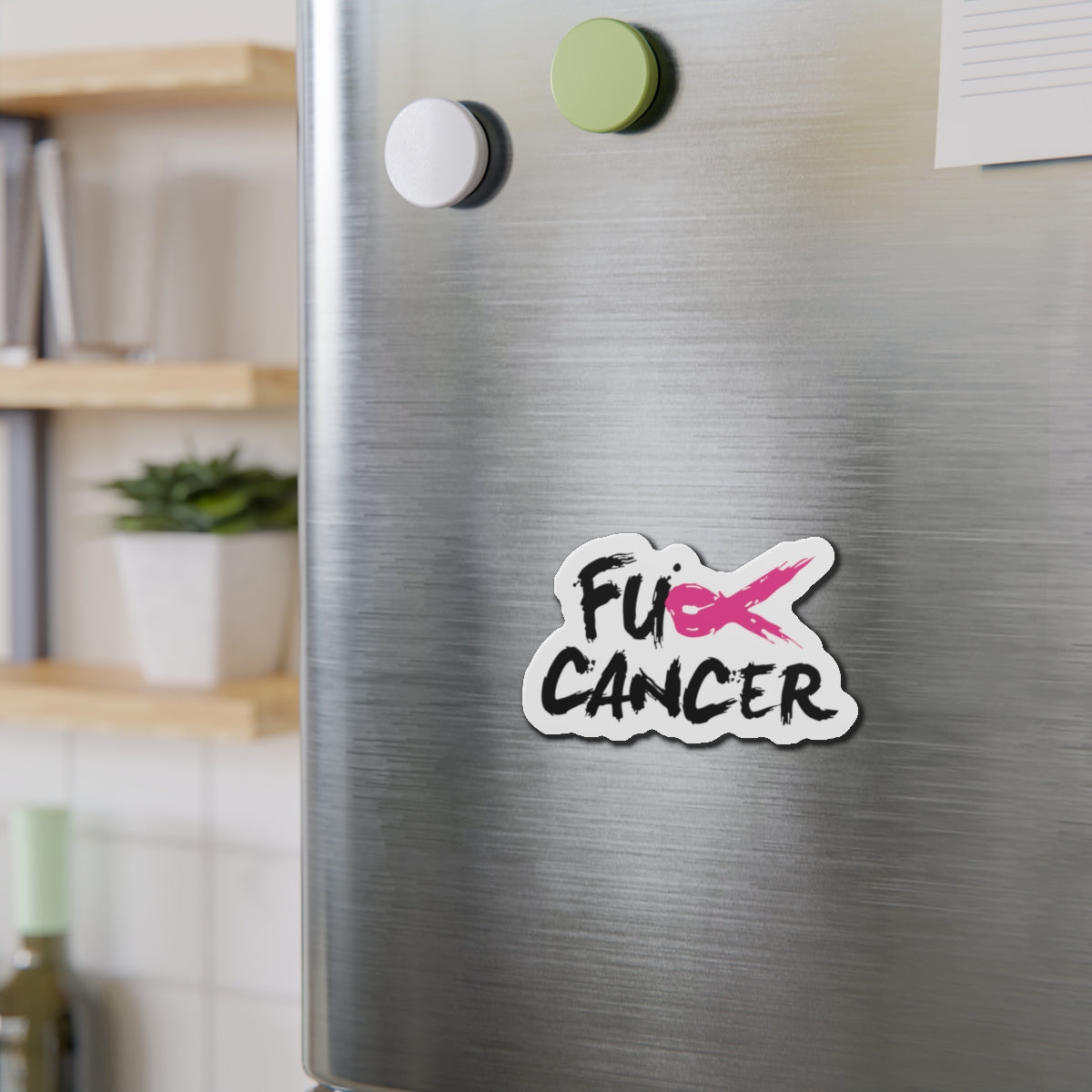 FCK CANCER Die-Cut Magnet