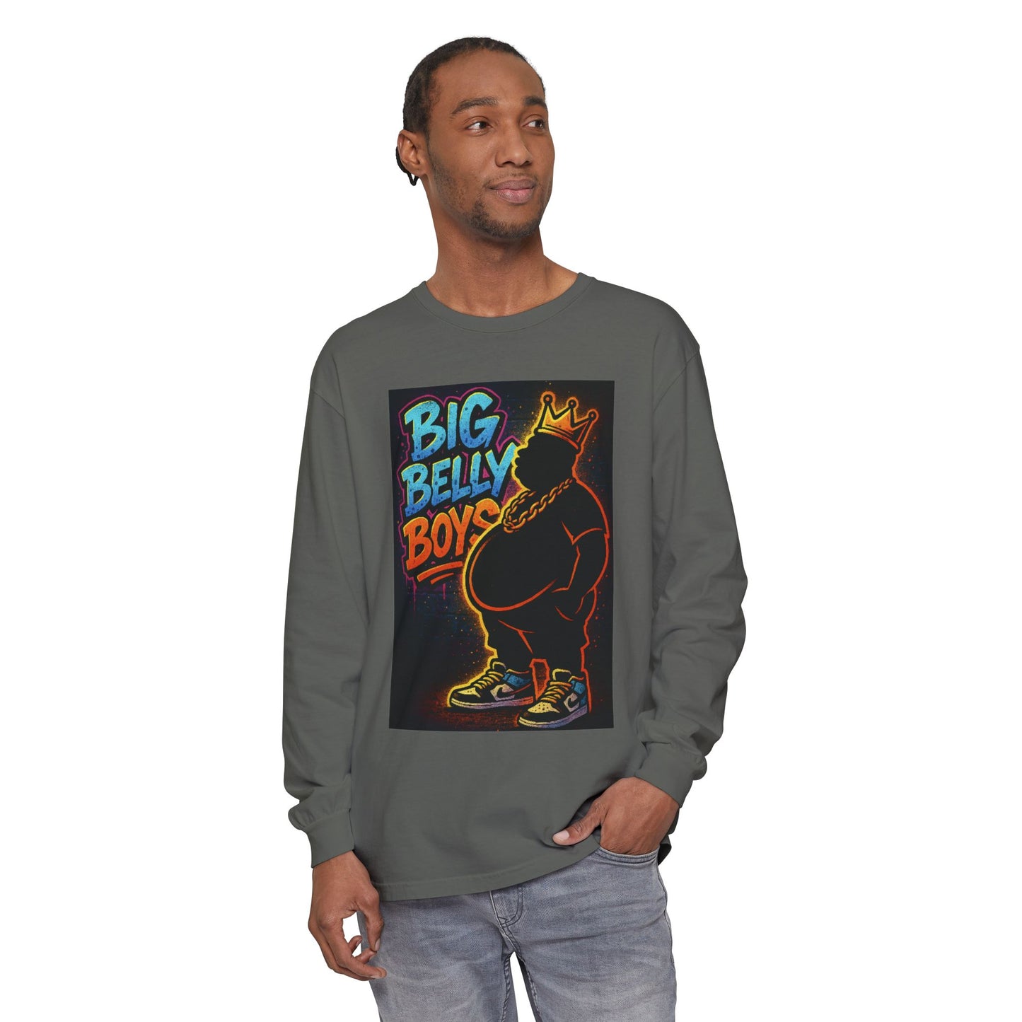 Big Belly Boys Crown Long Sleeve Tee