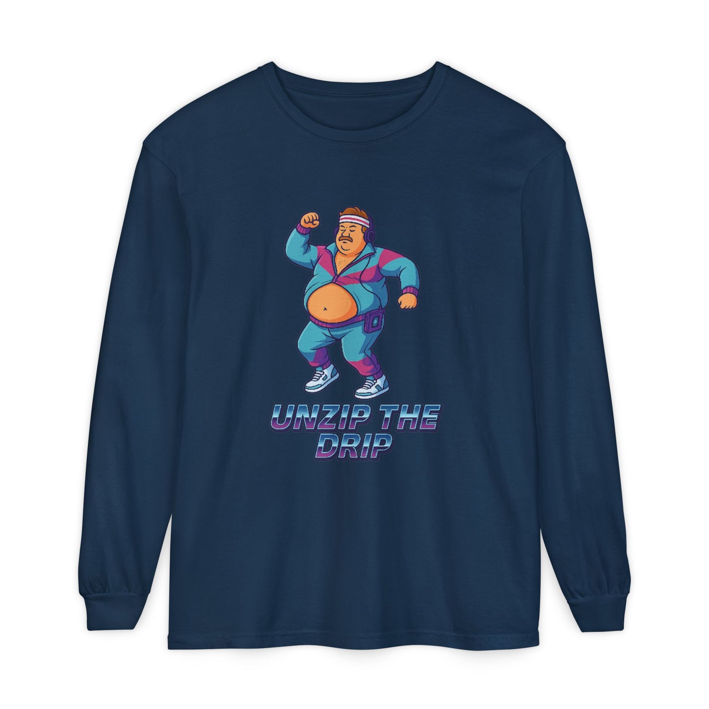 Big Belly Boys Unzip the Drip Long Sleeve Tee