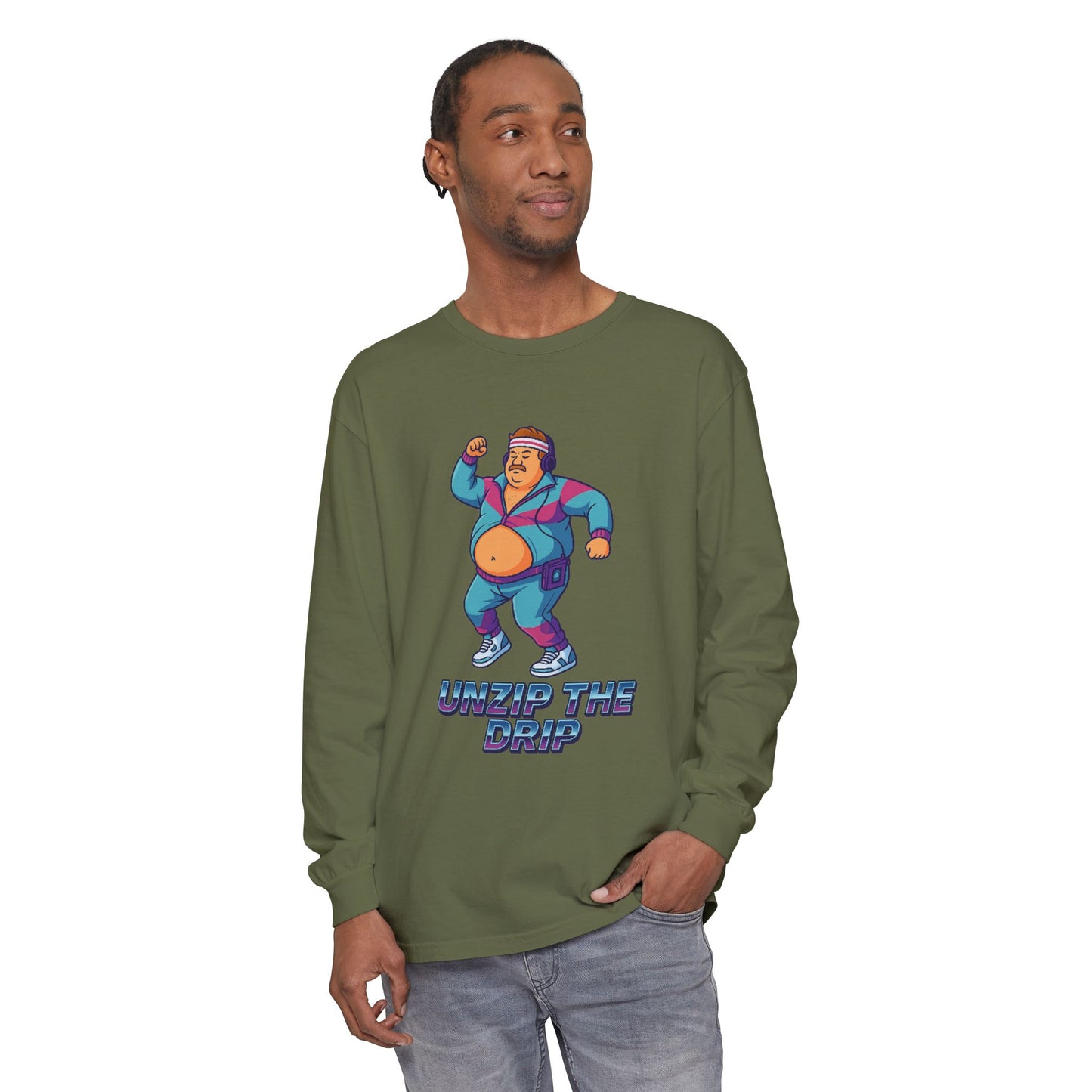 Big Belly Boys Unzip the Drip Long Sleeve Tee
