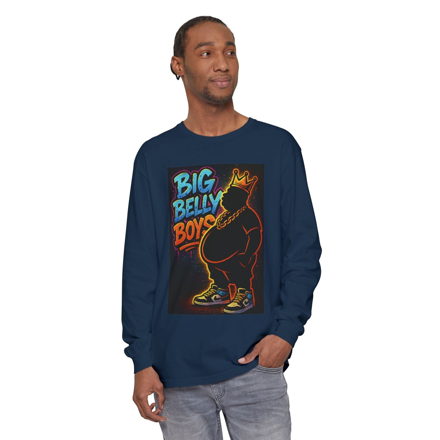 Big Belly Boys Crown Long Sleeve Tee