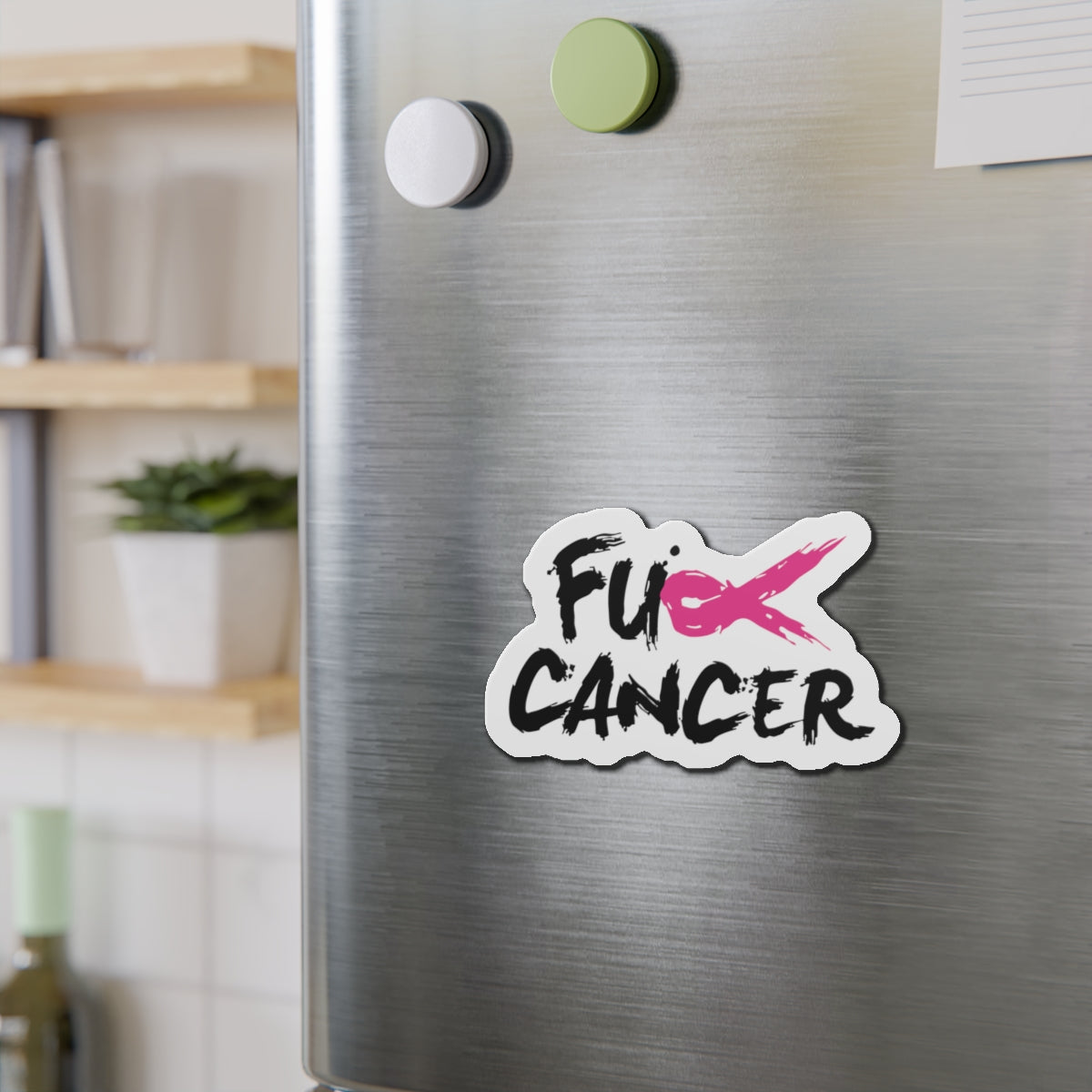 FCK CANCER Die-Cut Magnet