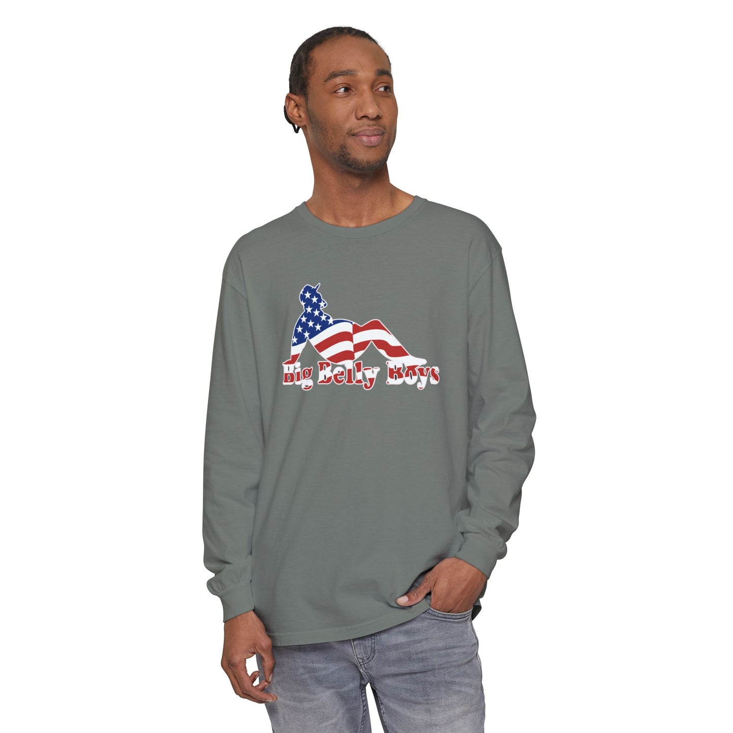 Big Belly Boys USA Long Sleeve Tee