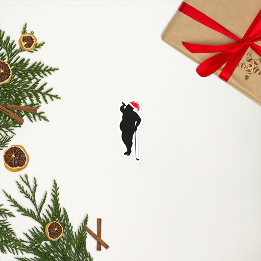 BBB Golf Santa Sticker