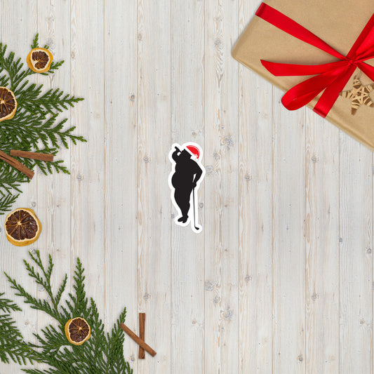 BBB Golf Santa Sticker