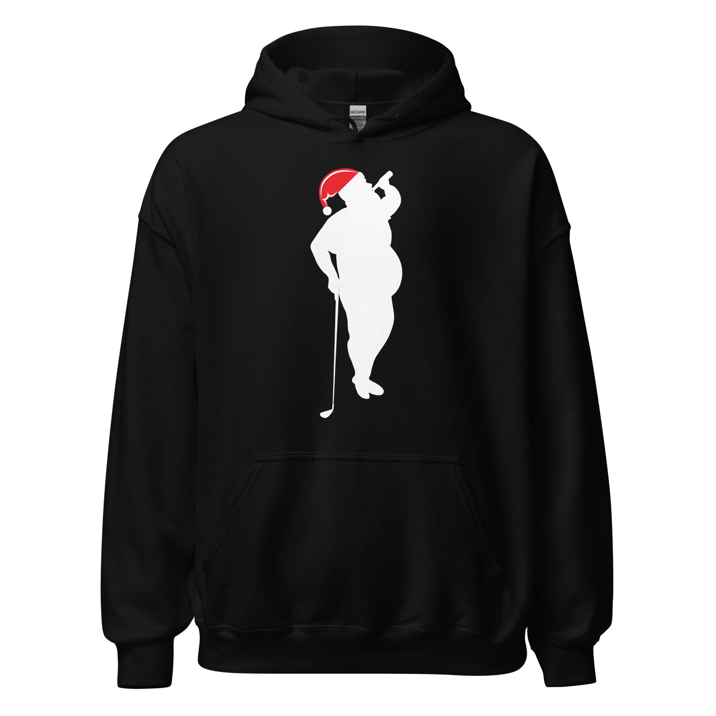 Golf Santa- Shit happens when you party naked- Hoodie