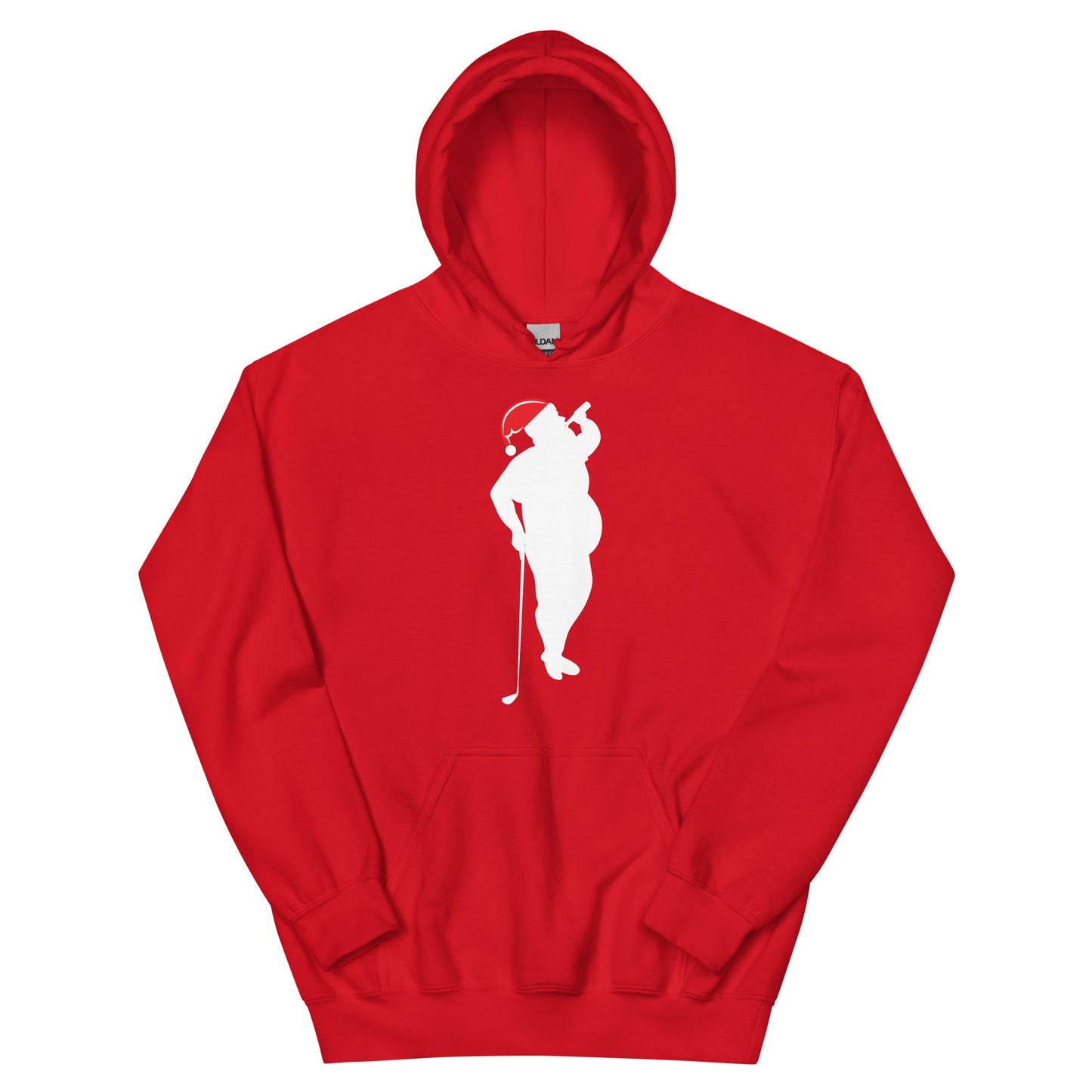Golf Santa- Shit happens when you party naked- Hoodie