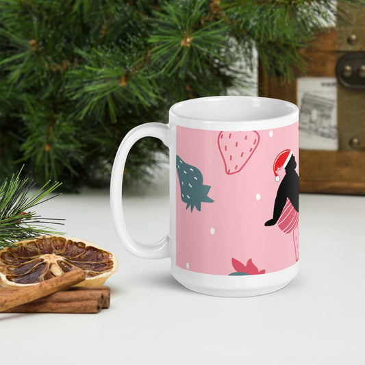 Strawberry Christmas Mug