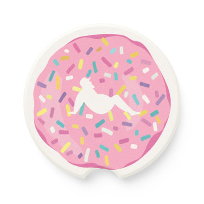 Doughnut Sprinkles Soapstone Car Coaster