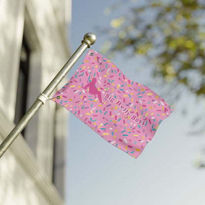 Doughnut Sprinkles Double Sided Flag