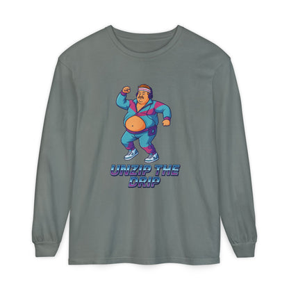 Big Belly Boys Unzip the Drip Long Sleeve Tee