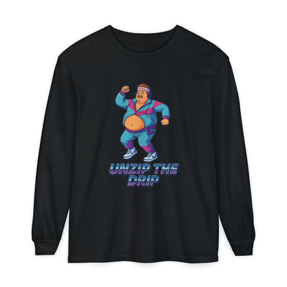 Big Belly Boys Unzip the Drip Long Sleeve Tee