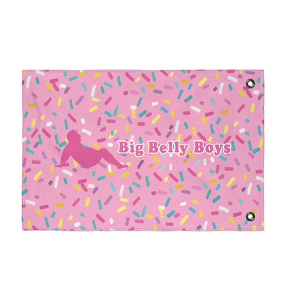 Doughnut Sprinkles Double Sided Flag