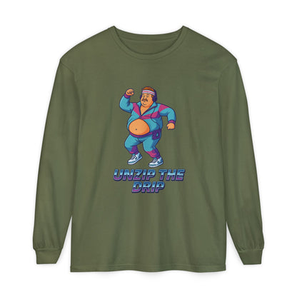 Big Belly Boys Unzip the Drip Long Sleeve Tee