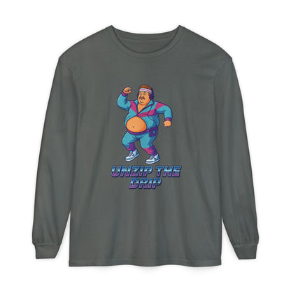Big Belly Boys Unzip the Drip Long Sleeve Tee