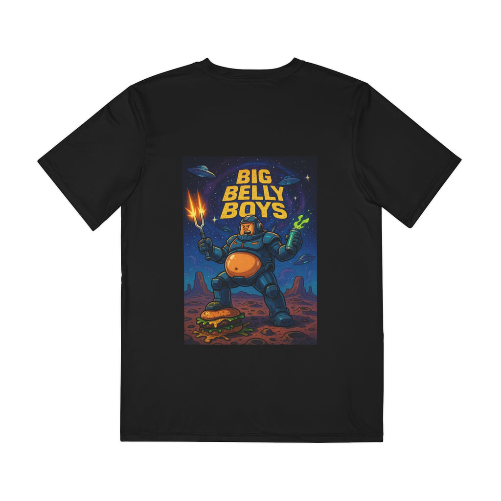 Galactic Grillmaster Graphic Tee — Funny BBQ Shirt Big & Tall Men Big Belly Boys ATL