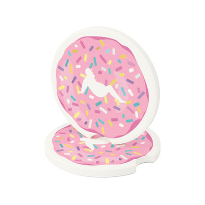 Doughnut Sprinkles Soapstone Car Coaster