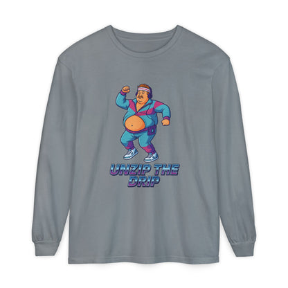 Big Belly Boys Unzip the Drip Long Sleeve Tee