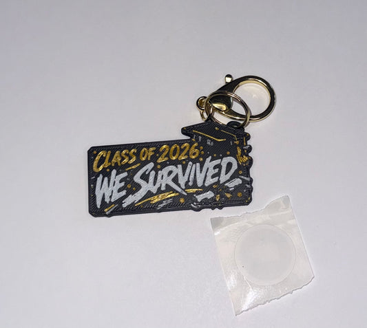 We Survived 2026 Graduation NFC Keychain | Custom Grad Gift