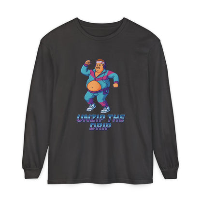 Big Belly Boys Unzip the Drip Long Sleeve Tee