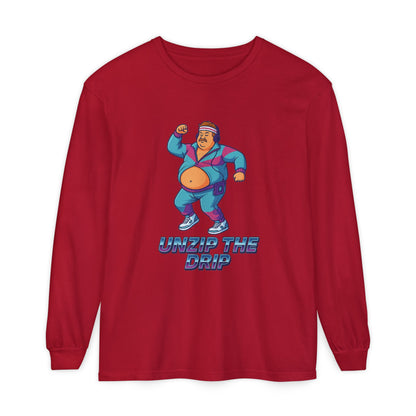 Big Belly Boys Unzip the Drip Long Sleeve Tee