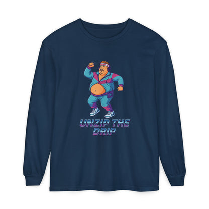 Big Belly Boys Unzip the Drip Long Sleeve Tee